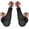 AceList 2PCS Elbow Pads with Padded Compression Shield Shape Arm Sleeves for Protection - Suitable for Basketball, Volleyball view 1