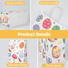 24 PCS Easter Cartoon Gift Bags with Handles, 8.19 x 5.91 x 3.15 Inches Rabbit & Chick Themed Spring Party Favor Bags for Easter Egg Hunts, Easter Basket Stuffers, and Kids Holiday Gift Wrapping view 3