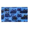 Non Slip Bathtub Mat Night Cats Bathroom Shower Tub Mats with Suction Cups and Drain Holes for Kids and Adults 15.7x27.9 in view 1