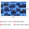 Non Slip Bathtub Mat Night Cats Bathroom Shower Tub Mats with Suction Cups and Drain Holes for Kids and Adults 15.7x27.9 in view 4