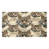 Non Slip Bathtub Mat European Wildcat Head Print Bathroom Shower Tub Mats with Suction Cups and Drain Holes for Kids and Adults 15.7x27.9 in view 1