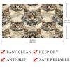 Non Slip Bathtub Mat European Wildcat Head Print Bathroom Shower Tub Mats with Suction Cups and Drain Holes for Kids and Adults 15.7x27.9 in view 4