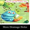 Non Slip Bathtub Mat Cartoon Caterpillar Bathroom Shower Tub Mats with Suction Cups and Drain Holes for Kids and Adults 15.7x27.9 in view 2
