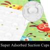 Non Slip Bathtub Mat Cartoon Caterpillar Bathroom Shower Tub Mats with Suction Cups and Drain Holes for Kids and Adults 15.7x27.9 in view 3