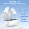 LINNER Saturn OTC Hearing Aids for Senior & Adult, Rechargeable Hearing Amplifiers with Comfort Design, Noise Cancellation for Aid & Assist Hearing, Discreet & Nearly Invisible In-Ear Device (White) view 3