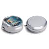 Round Pill Box 3 Compartment Portable Medicine Pill Case One Size Pill Box for Pocket Pill Organizer and Vitamin Containers for Travel view 3