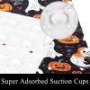 Non Slip Bathtub Mat Halloween Pumpkin Pattern Bathroom Shower Tub Mats with Suction Cups and Drain Holes for Kids and Adults 15.7x27.9 in view 3