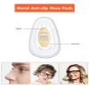 8 Pairs Replacement Nose Pads for Oakley Tincup OX3184 OX5099/Conductor 6 OO4106/Conductor 8 OO4107/Savitar OO6047/Tincup Carbon OX5094/Wingfold OX5100 OX5101, Clear Silicone Nose Piece view 3