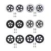 2Pcs 6/7/8inch Anti-skid Wheelchair Front Caster Replacement Solid Tire Wheel For Electric & Manual Wheelchairs view 2