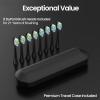 YUNCHI Electric Toothbrush for Adults and Kids, Rechargeable Sonic Electric Tooth Brush with 8 Brush Heads, 90 Days, 5 Models & 2 Minutes Smart Timer, Travel Case, 44000 VPM Motor, Black view 4