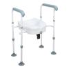 YOXIER Toilet Seat, Toilet Seat Risers for Seniors, Bedside Commode,Raised Toilet Seat with Handles, Toilet Safety Frames & Rail for Elderly and Handicap, Elevated Shower Commode Chair with Arm 1 Set view 1