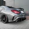 Car Rear Bumper Lower Diffuser Lip SplitterCompatible for Mercedes Benz CLA Class W117 C117 CLA220 CLA250 Sport CLA45 A-MG Sedan 2016-2019 view 4