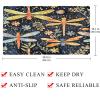 Non Slip Bathtub Mat Dragonfly Leave Print Bathroom Shower Tub Mats with Suction Cups and Drain Holes for Kids and Adults 15.7x27.9 in view 4