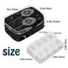Dandelion Print Floral Pill Case Bag Portable Weekly Pill Organizer Travel Pill Organizer Case Bag with Zipper for Medicine Supplements Vitamins view 2