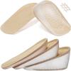 Gel Silicone Height Increase Insole Invisible Heel Lift Inserts Elastic Pads Men Women Shoe Foot Care Protector Cushion(S-2.5 CM) view 2