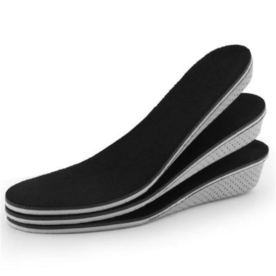 1 Pair Hard Breathable Memory Foam Height Increase Insole Heel Lifting Inserts Shoe Lifts Pads Elevator Insoles Unisex(3cm Height,Full Size)