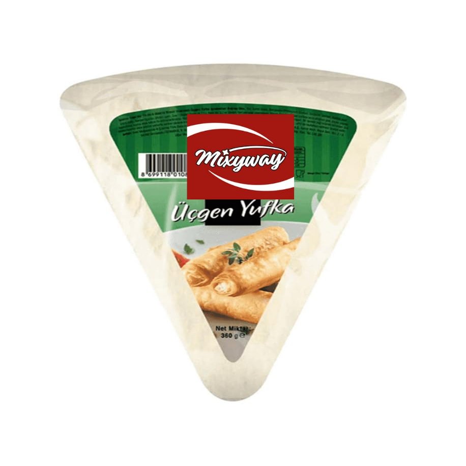Mixyway Phyllo Dough for Baklava Borek, Turkish gen Yufka, Partially Pre Baked Very Thin Filo Pastry Dough Leaves, Fillo Pastry Dough Sheets, 12.7 Oz (360 G.) 24 Pastry Leaves, Traingle Phyllo Dough Spring Roll Wrappers