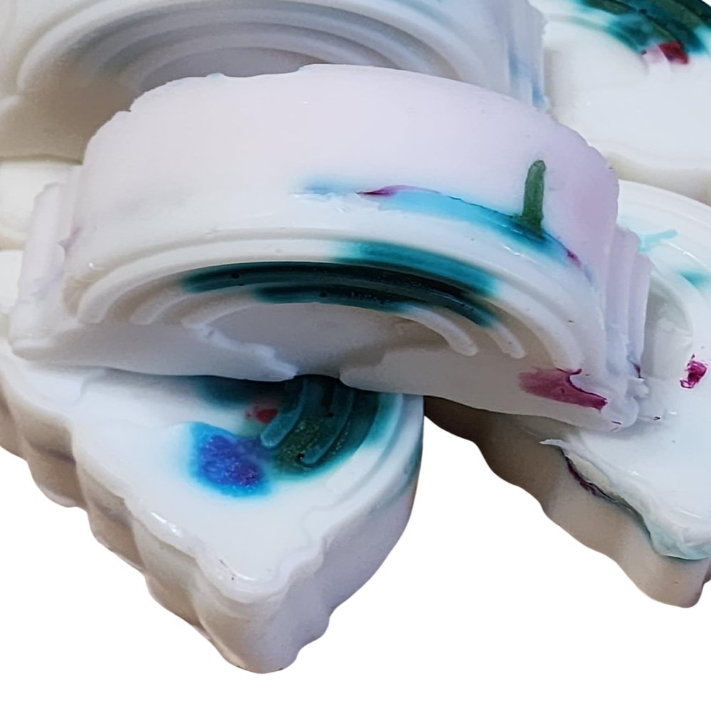 ISF Handmade Rainbow-Shaped Shea Butter Soap, Cucumber Melon Scent