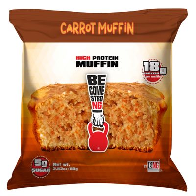 Become Strong High Protein Cake, 18g Protein, 2g Sugar, BNG Cookies (10 ct.) (Carrot Cake)