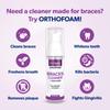 EverSmile OrthoFoam Braces Cleaner  Travel Size  Brushable Foam Whitens Teeth, Eliminates Bacteria, Fights Plaque and Bad Breath  Cleans Under Metal, Ceramic, Clear Brackets and Wires  25ml(4 Pk) view 2