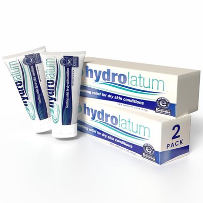 Hydrolatum Moisturizing Body Cream - Hydrating Lotion for Sensitive & Extra Dry, Nourishing Skin Protection for Men & Women, 2-Pack (2oz)