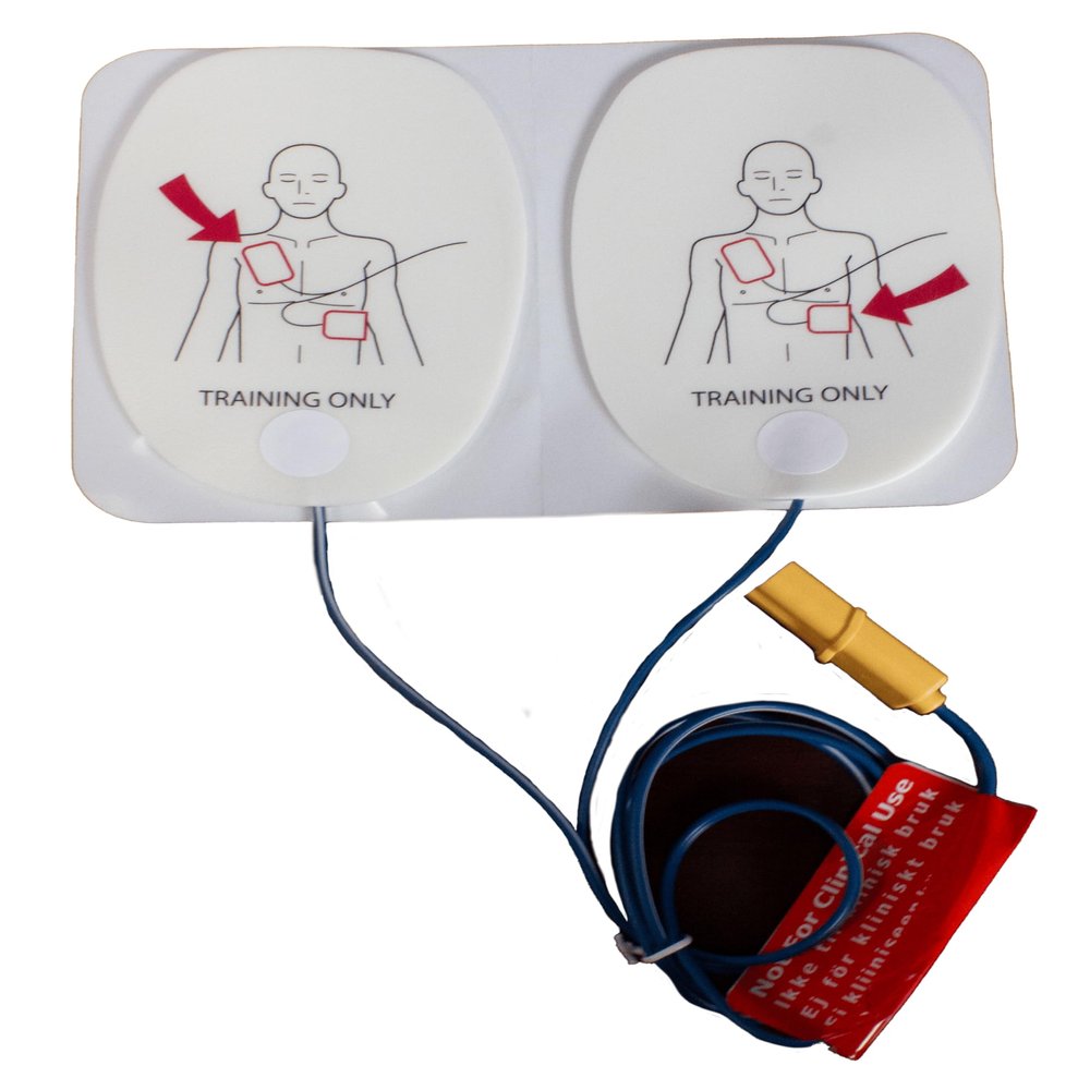 ARC AEC Adult AED Trainer Placement Pads  American Red Cross Training Pads, Illustrated, Reusable, No Shock, 6-Pack