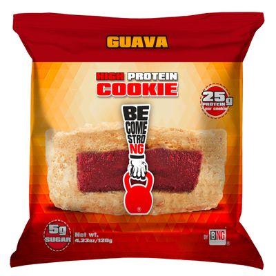 Become Strong High Protein Cookies, Apple Pie, 25g Protein, 3g Sugar, BNG Cookies (10 ct.) (Guava)