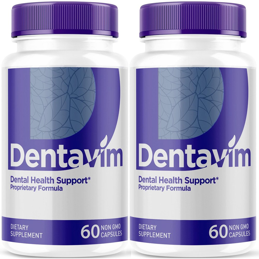 (2 Pack) Dentavim, Dentavim Capsules, Dentavim Advanced Formula Pills, Dentavim All Natural Vitamins for Oral Protection, Dentavim Reviews, 120 Capsules for 2 Months