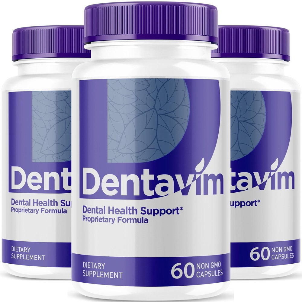 (3 Pack) Dentavim, Dentavim Capsules, Dentavim Advanced Formula Pills, Dentavim All Natural Vitamins for Oral Protection, Dentavim Reviews, 180 Capsules for 3 Months