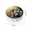 QWHJK Contact Lens Case,Easter Eggs with Butterfly Print Plastic Contact Lens Case,contact Lens Care Box,ontact Lens Travel Box view 2