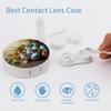 QWHJK Contact Lens Case,Easter Eggs with Butterfly Print Plastic Contact Lens Case,contact Lens Care Box,ontact Lens Travel Box view 3