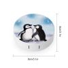 QWHJK Contact Lens Case,I Love Penguins Print Plastic Contact Lens Case,contact Lens Care Box,ontact Lens Travel Box view 2