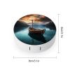 QWHJK Contact Lens Case,Fishing Boat Print Plastic Contact Lens Case,contact Lens Care Box,ontact Lens Travel Box view 2