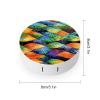 QWHJK Contact Lens Case,Rainbow Fish Scale Print Plastic Contact Lens Case,contact Lens Care Box,ontact Lens Travel Box view 2
