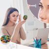 QWHJK Contact Lens Case,Rainbow Fish Scale Print Plastic Contact Lens Case,contact Lens Care Box,ontact Lens Travel Box view 4