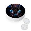 QWHJK Contact Lens Case,Dream Catcher Print Plastic Contact Lens Case,contact Lens Care Box,ontact Lens Travel Box view 1