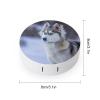 QWHJK Contact Lens Case,Dog in Snow Print Plastic Contact Lens Case,contact Lens Care Box,ontact Lens Travel Box view 2