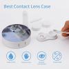QWHJK Contact Lens Case,Dog in Snow Print Plastic Contact Lens Case,contact Lens Care Box,ontact Lens Travel Box view 3