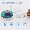 QWHJK Contact Lens Case,Cute Sea Animal Manatee Print Plastic Contact Lens Case,contact Lens Care Box,ontact Lens Travel Box view 3