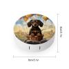 QWHJK Contact Lens Case,Dachshund Hot Air Balloon Print Plastic Contact Lens Case,contact Lens Care Box,ontact Lens Travel Box view 2