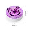 QWHJK Contact Lens Case,Purple Butterfly Print Plastic Contact Lens Case,contact Lens Care Box,ontact Lens Travel Box view 2
