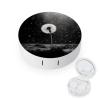 QWHJK Contact Lens Case,Dandelion Black And White Print Plastic Contact Lens Case,contact Lens Care Box,ontact Lens Travel Box view 1