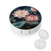 QWHJK Contact Lens Case,Dragonfly And Lotus Print Plastic Contact Lens Case,contact Lens Care Box,ontact Lens Travel Box view 1