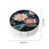 QWHJK Contact Lens Case,Dragonfly And Lotus Print Plastic Contact Lens Case,contact Lens Care Box,ontact Lens Travel Box view 2