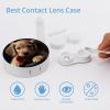 QWHJK Contact Lens Case,Cute Pet Dog Print Plastic Contact Lens Case,contact Lens Care Box,ontact Lens Travel Box view 3