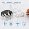 QWHJK Contact Lens Case,Merry Christmas Penguins Print Plastic Contact Lens Case,contact Lens Care Box,ontact Lens Travel Box view 3