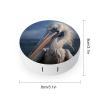 QWHJK Contact Lens Case,Realistic Pelican Print Plastic Contact Lens Case,contact Lens Care Box,ontact Lens Travel Box view 2