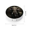 QWHJK Contact Lens Case,Elephant Black Print Plastic Contact Lens Case,contact Lens Care Box,ontact Lens Travel Box view 2