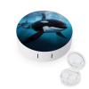 QWHJK Contact Lens Case,Killer Whale Print Plastic Contact Lens Case,contact Lens Care Box,ontact Lens Travel Box view 1