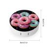 QWHJK Contact Lens Case,Donut Print Plastic Contact Lens Case,contact Lens Care Box,ontact Lens Travel Box view 2